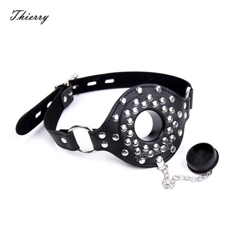 Thierry Pu Leather Mouth Gag With Hole Plug Your Hole Open Mouth