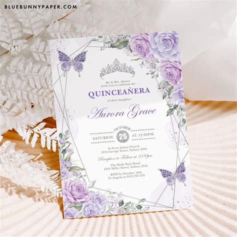 butterfly invitations quince invitations digital invitations invitation paper quinceanera
