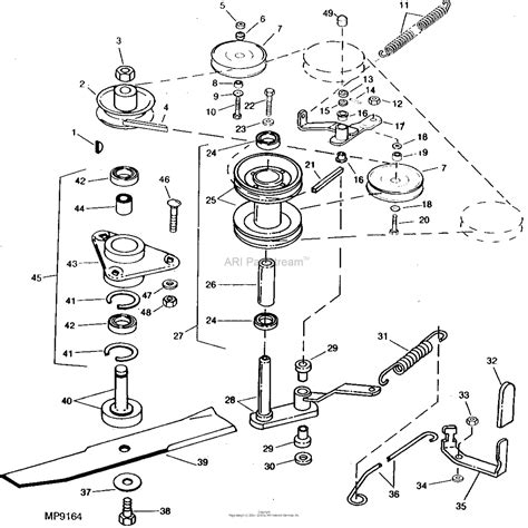 John Deere 165 Hydro Mower Deck Parts Diagram Vsasimply