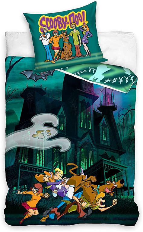 Scooby Doo Bedding Set Bed Linen 100 Cotton Reversible Duvet Cover 140