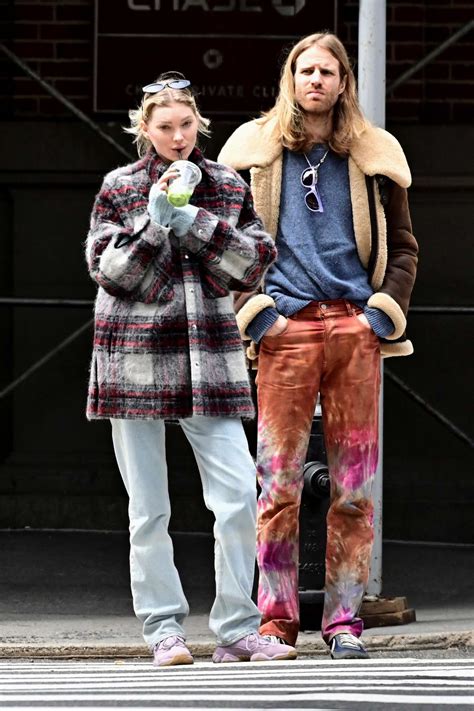 Elsa Hosk And Tom Daly Head Out On A Walk For A Fresh Juice In New York