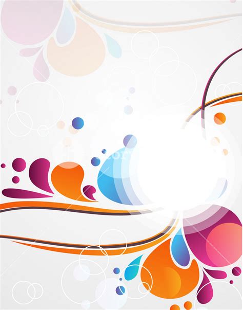 Vector Abstract Background With Colorful Swirls Royalty Free Stock