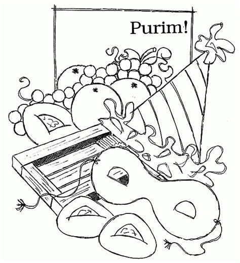Purim Coloring Pages Coloring Home
