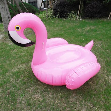 15m 60inches Inflatable Pink Flamingo Swimming Float Inflatable Ride On Water Toys Beach Pool