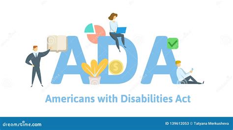 Ada Americans With Disabilities Act Concept With Keywords Letters