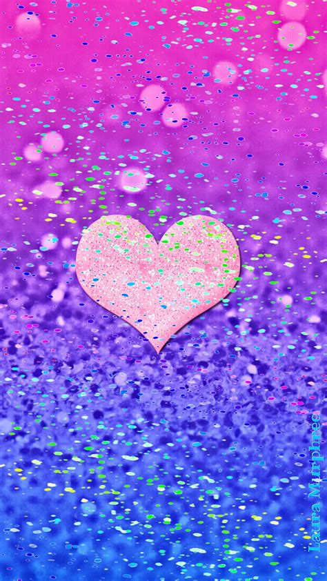 Glittery Shimmer Purple Glitter Hearts Hd Phone Wallpaper Pxfuel