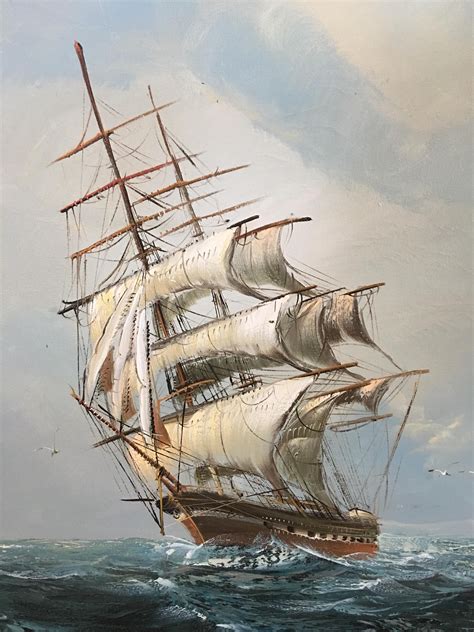 Tall Ship Ship Paintings Tall Ships Art Ship Art
