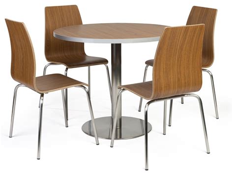 Bistro Style Lunchroom Table And Chairs 5 Piece Set