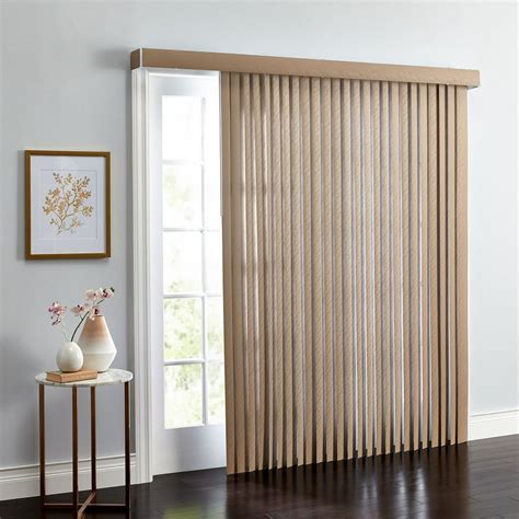 Brylanehome Embossed Vertical Blinds 35 Inch Slats Window Privacy