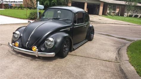 1965 Vw Beetle Bug Volkswagen Lowered Black Vw Beetle Classic Vw