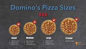 Big Chain Pizza Sizes And Crusts Comparisons Pizza Dimension