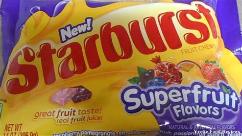 New Starburst Superfruit Flavors Candy Review Youtube