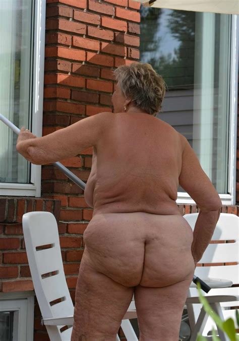 Nudist Grannies Doing A Naked Gardening Mature Naturists