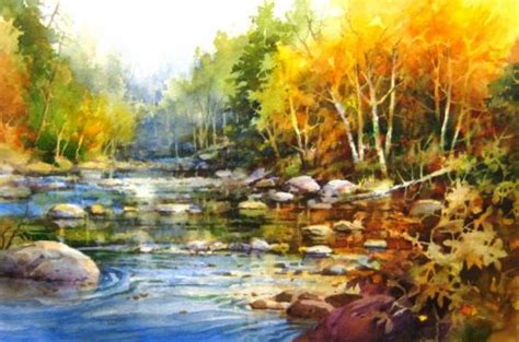 How To Paint Water Peaceful River Roland Lee
