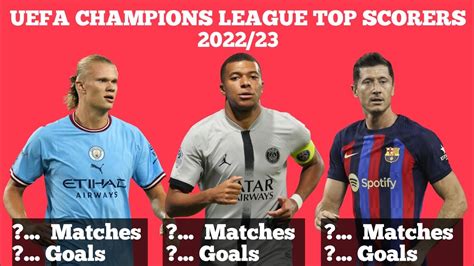 uefa champions league top scorers 2022 23 hd youtube