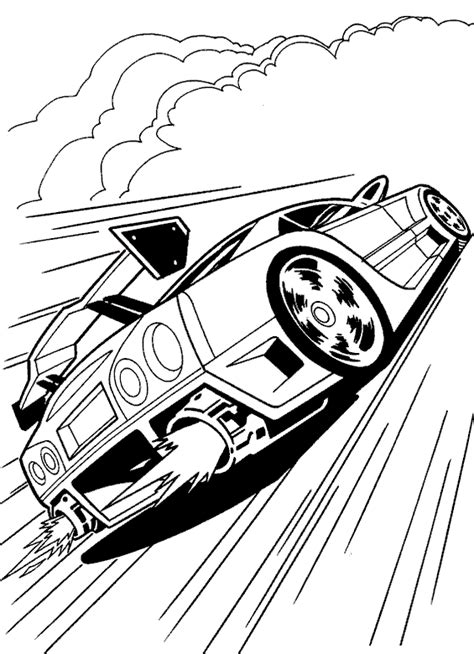 coloring books Hot Wheels Race Car to print and free download | Cars coloring pages, Cool