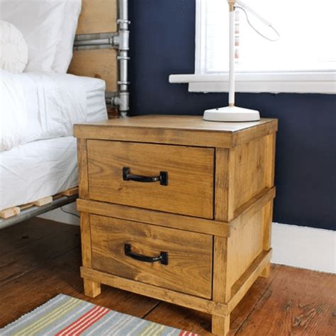 One Drawer Nightstand Plans With Material List Diy 3 Drawer