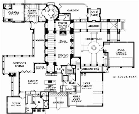 Two Story 5 Bedroom Spanish Home Floor Plan Home Stratosphere