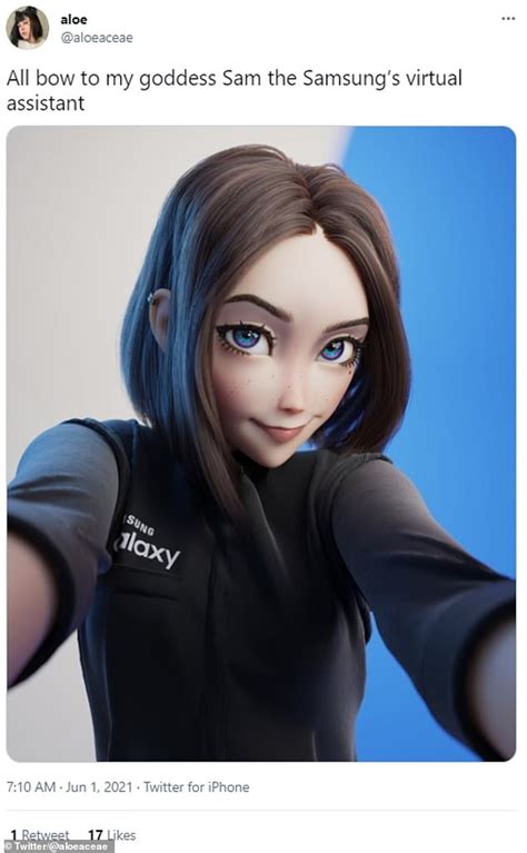 samsung s new virtual assistant leaks online showing a pixar like character daily mail online