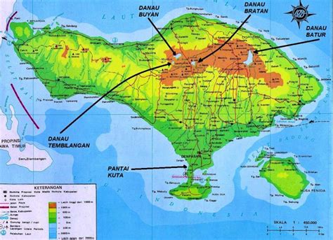 Peta Bali Bali Map Lengkap Sindunesia
