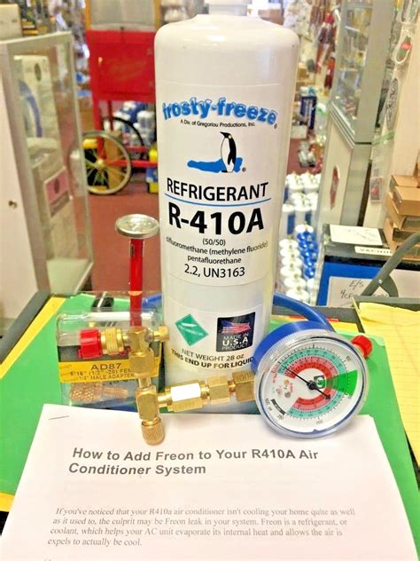 R410a, 410, Do-It-Yourself Recharge Kit, Includes System Sealer & Inst