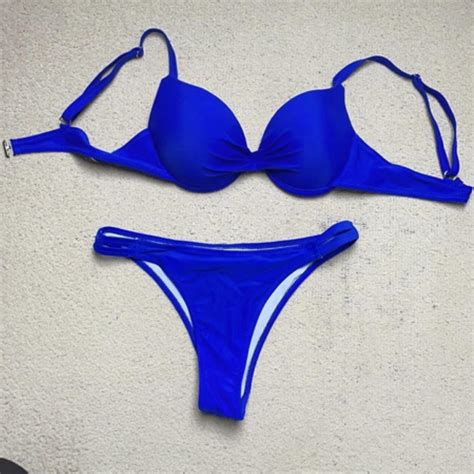Women S Blue Bikinis And Tankini Sets Depop