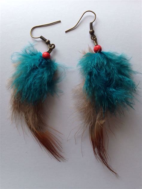 Here Is A Pair Of My Handmade Feather Earrings Which Can Be Found On My