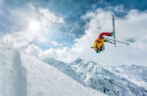 Picture Of A Skier Doing A Backflip Off A Jump Adventure Photos