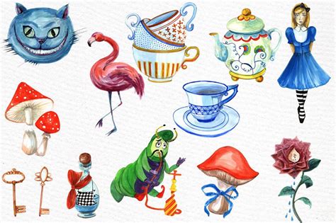 Alice In Wonderland Clipart Alice In Wonderland Font Alice In