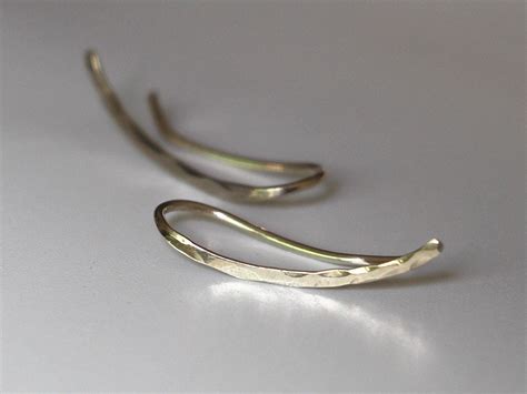 Sterling Silver Ear Crawler Earrings Crawler Climber Etsy