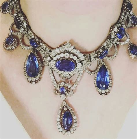 Our Kind Of Blue Fabulous Antique Sapphire Necklace Thejewelgallery