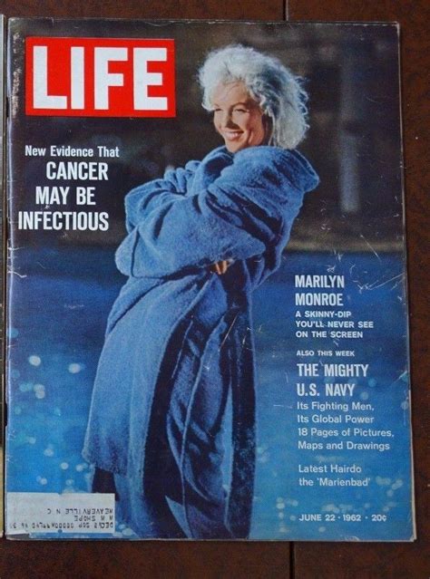Life Magazine June 22 1962 Marilyn Monroe Skinny Dipping Mighty Us