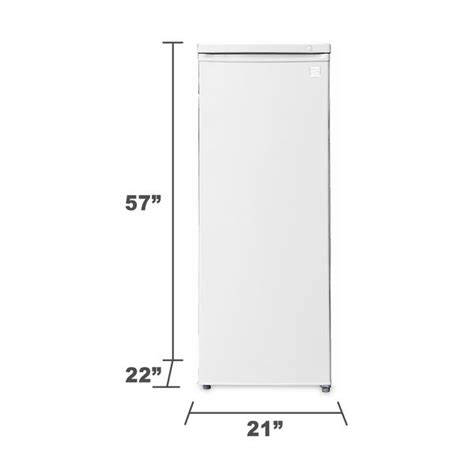 kenmore 20602 5 8 cu ft upright freezer white sears hometown stores