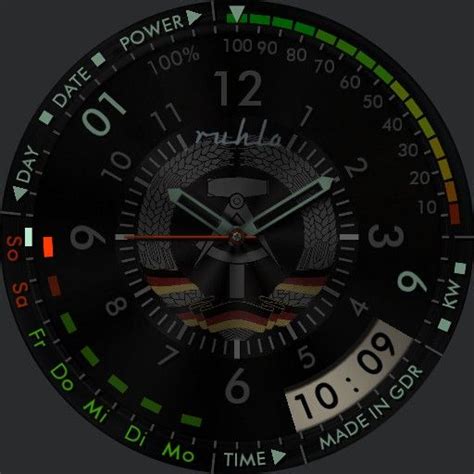 Luxury Ruhla Black Gdr Watchmaker The Worlds Largest Watch Face