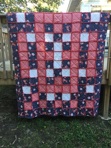 Twin Size Rag Quilt Etsy