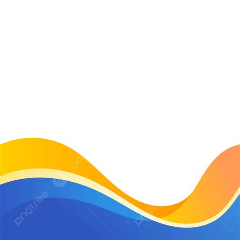 Abstract Wave Blue And Yellow For Banner Or Flyer Vector Waves Vector