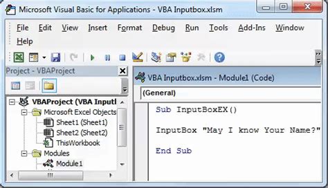 Vba Inputbox How To Create Excel Vba Inputboxw With Examples