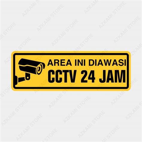 Jual Rambu Sign Papan Pengawasan CCTV 24 Jam Akrilik Di Seller Takama
