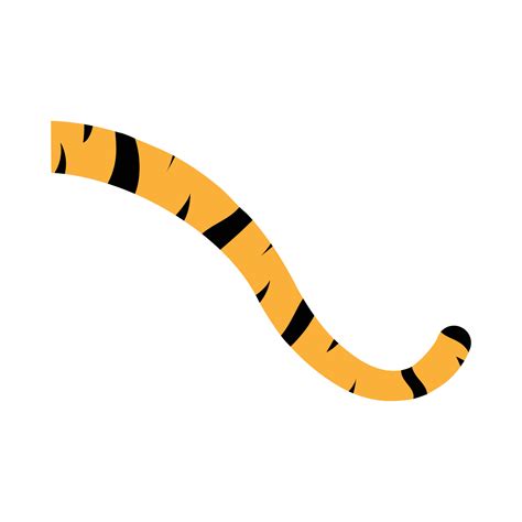 Tiger Tail Icon Vector Vector Art At Vecteezy