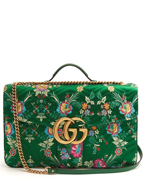 Gg Marmont Maxi Floral Jacquard Shoulder Bag Gucci Us Gucci Bags