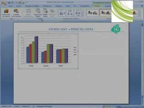 Inserir Gr Ficos Do Excel By M Rio Youtube