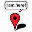 I Am Here Google Maps Stickers By LaundryFactory  Redbubble