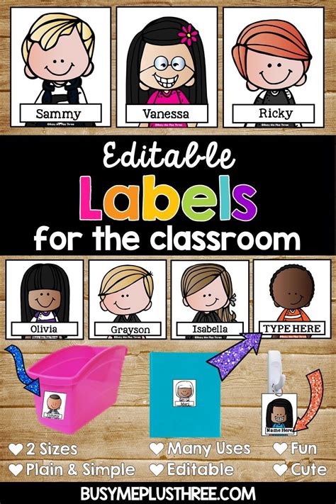 These Cute Editable Labels Are Perfect For The Classroom They Feature