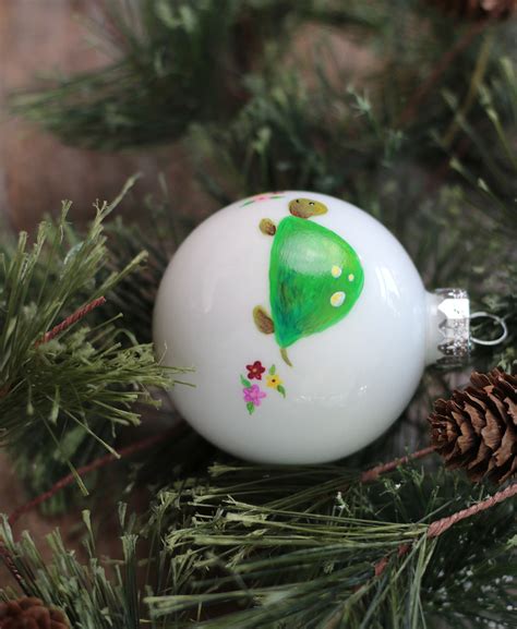 Turtle Personalized Glass Ornament The Weed Patch