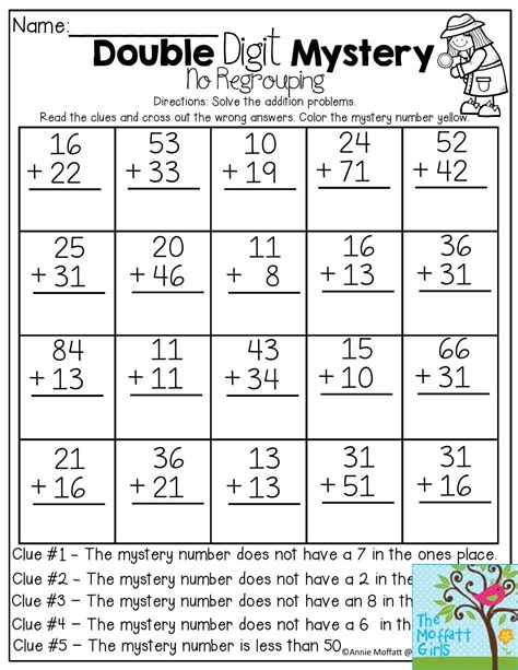 Try Our Free Worksheet For Double Digit Addition Regrouping With Video