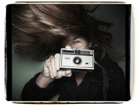 Self Portrait Of Me My Hair Flip And My Flea Market Find A Kodak