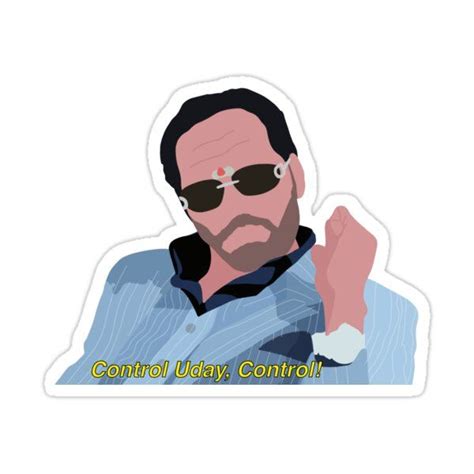 Control Uday Sticker For Sale By Ilsa Nadeem Cute Laptop Stickers