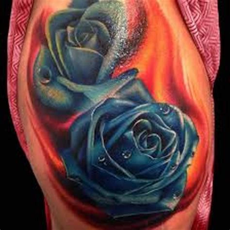 Meaning Of Rose Tattoo Black Blue Purple And Other Roses Tattoos