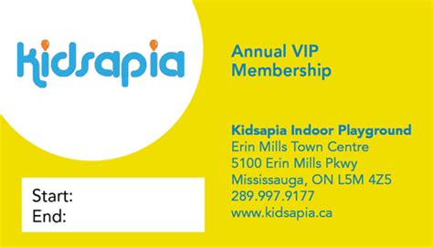 Annual Vip Membership Kidsapia