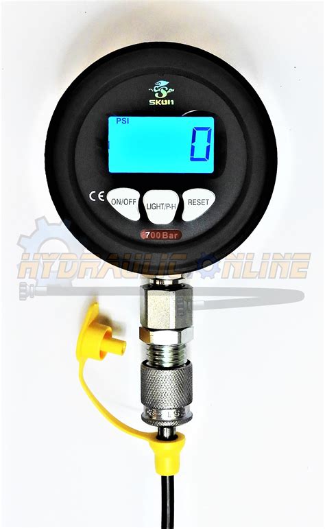 Digital Pressure Gauge 0 400 Or 0 700 Bar 10000 Psi Hydraulic Online
